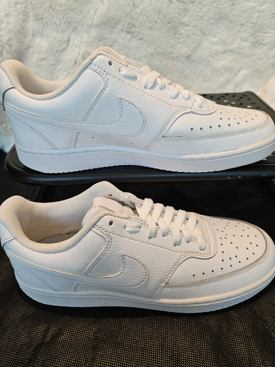 Nike Court Vision Low Triple White Men's 8.5 VERIFIED AUTHENTIC NWOB - Picture 5 of 16